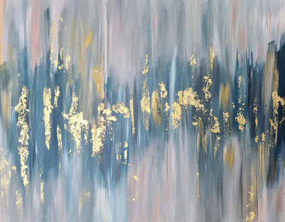 1 Abstract painting gold