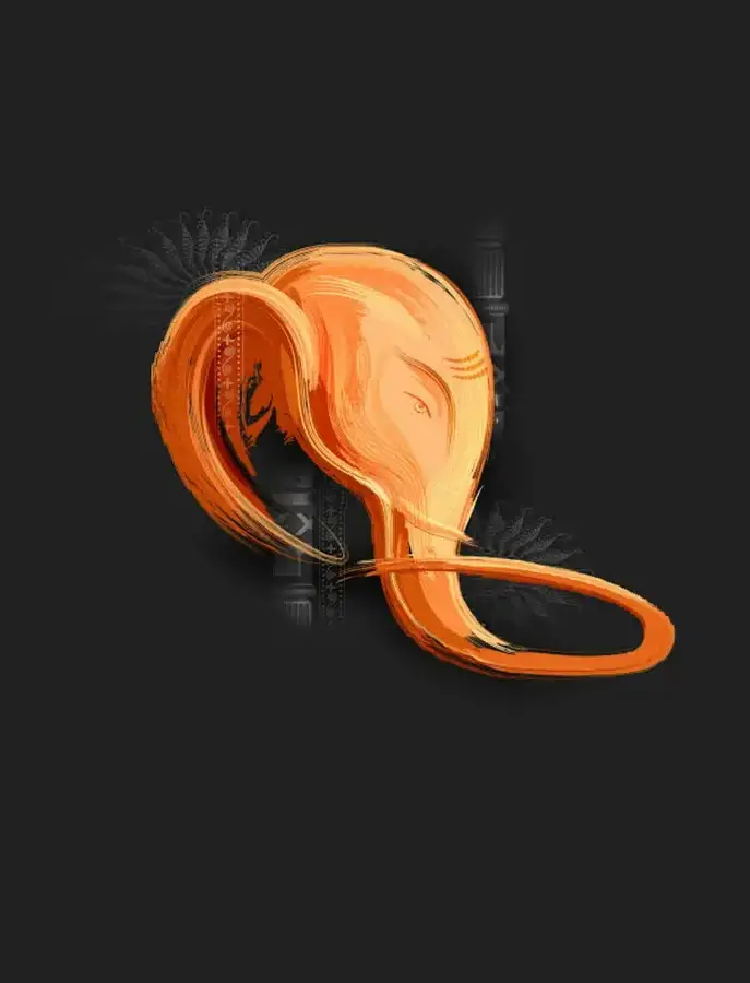 1 Ganesha abstract painting