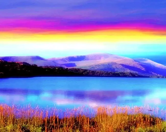1 Rainbow colorful sky