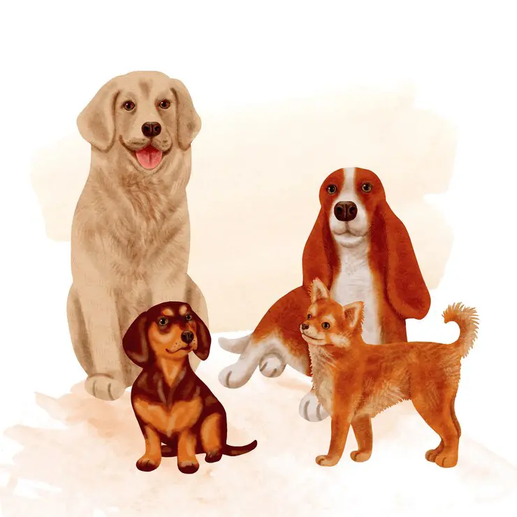 1 Painting of dogs