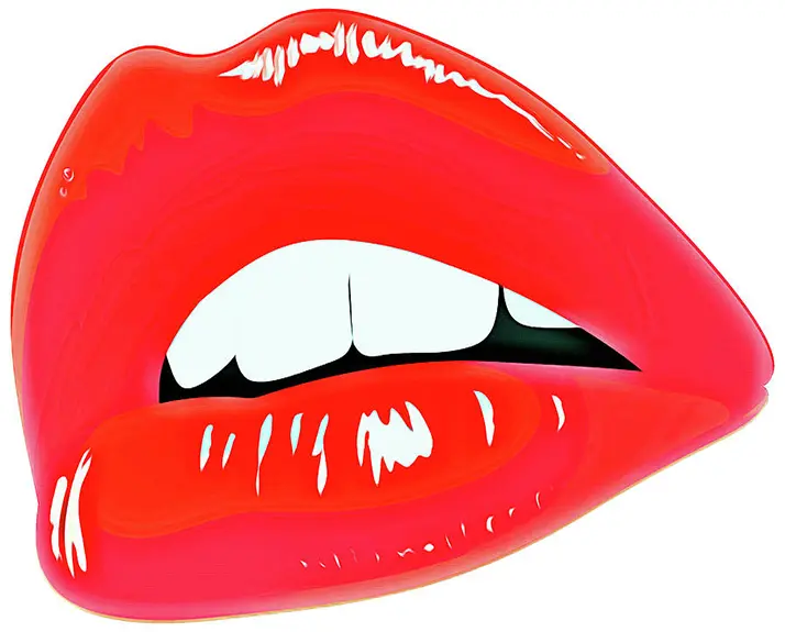 1 Lips painting