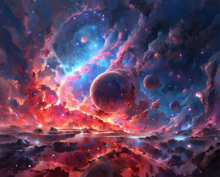 1 Acrylic galaxy