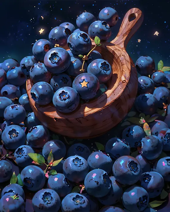 1 Blueberry painting