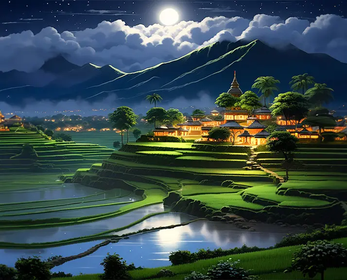 1 Fields at night