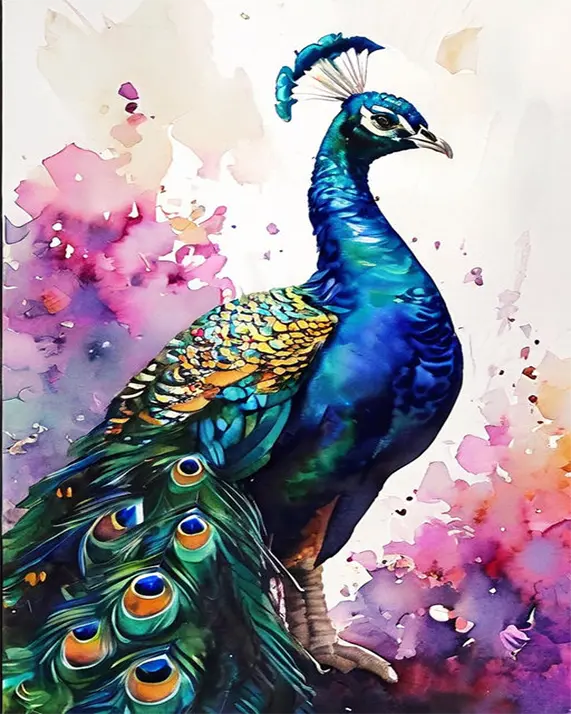 1 Painting of peacock