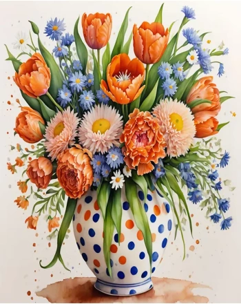 How do aesthetic orange flower painting for teens make them enthusiastic?