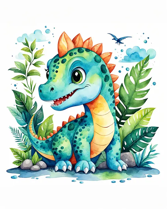 1 Cute baby dinosaur