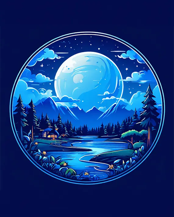 1 Nature background at sunset