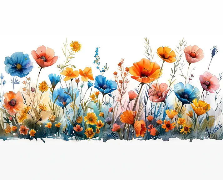 1 Meadow flowers painting