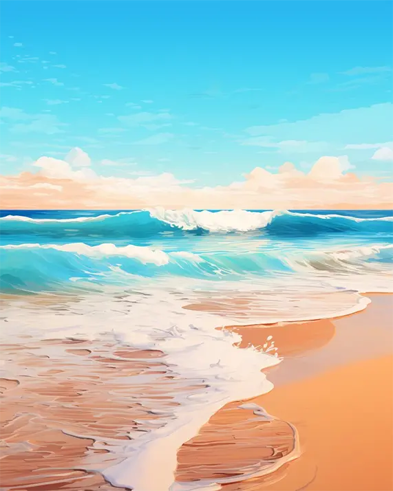 1 Painting of a beach scene