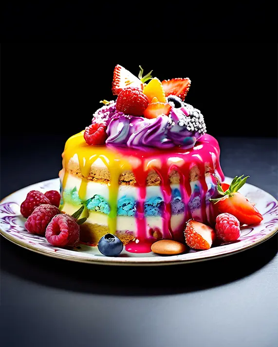 1 A colorful cake