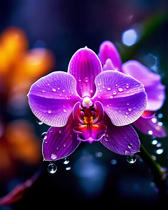 1 Orchid watercolor painting