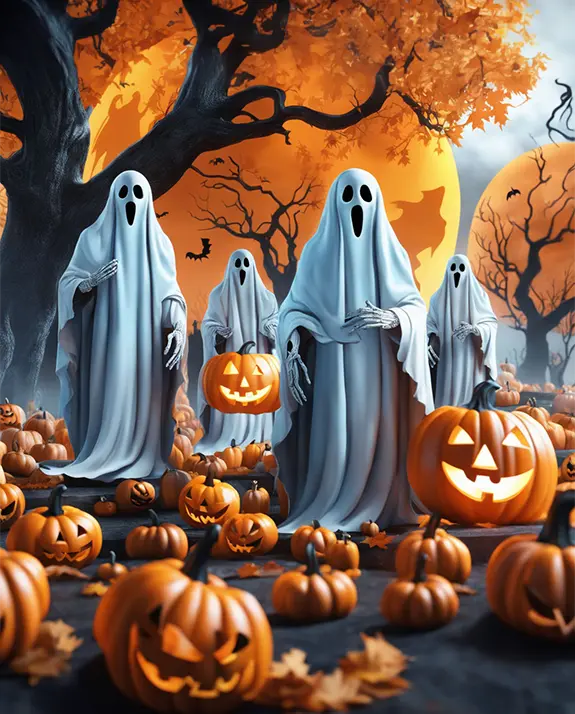 1 Halloween ghosts
