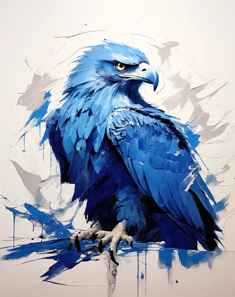 1 Blue angry eagle