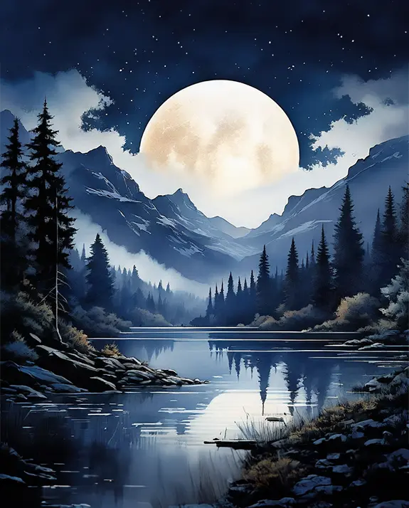 1 Moon painting