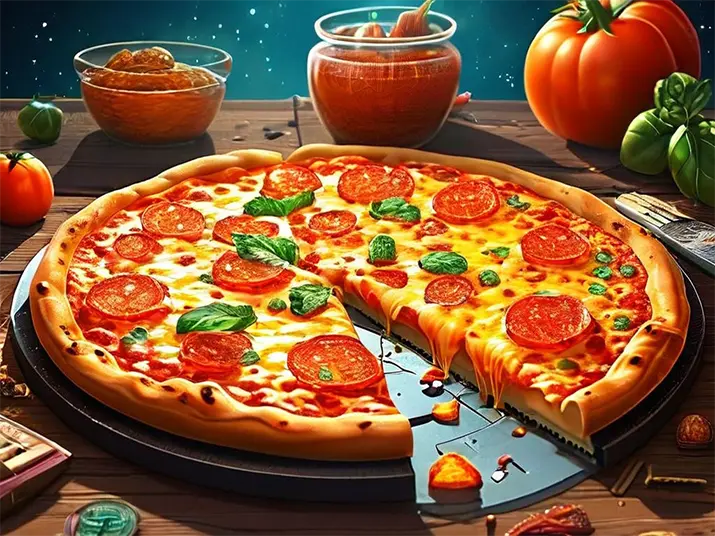 1 Painting of a pizza