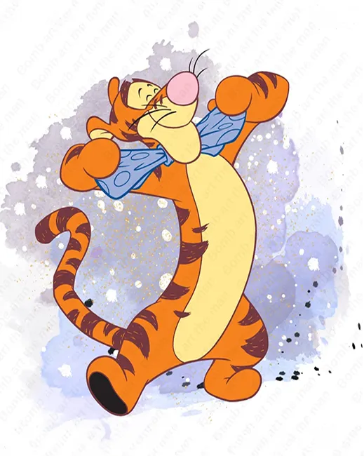 1 Tigger painting