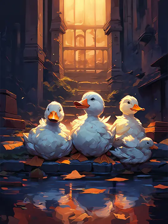 1 Painting of ducks