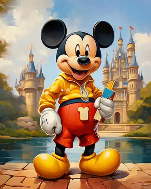 1 Painting of Mickey Mouse