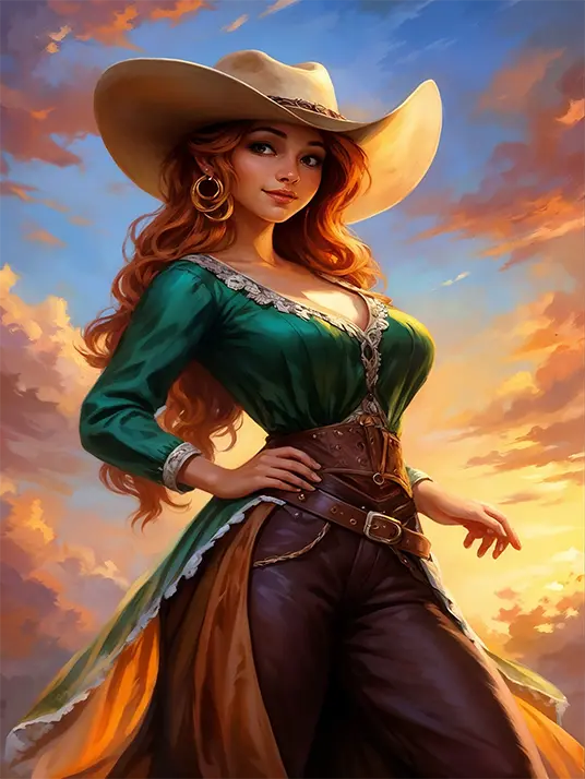 1 Beautiful cowgirl