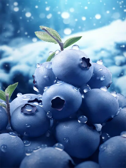 1 Blueberry portrait painting