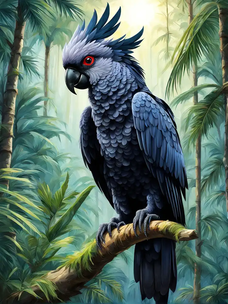 1 Baudin's Black Cockatoo