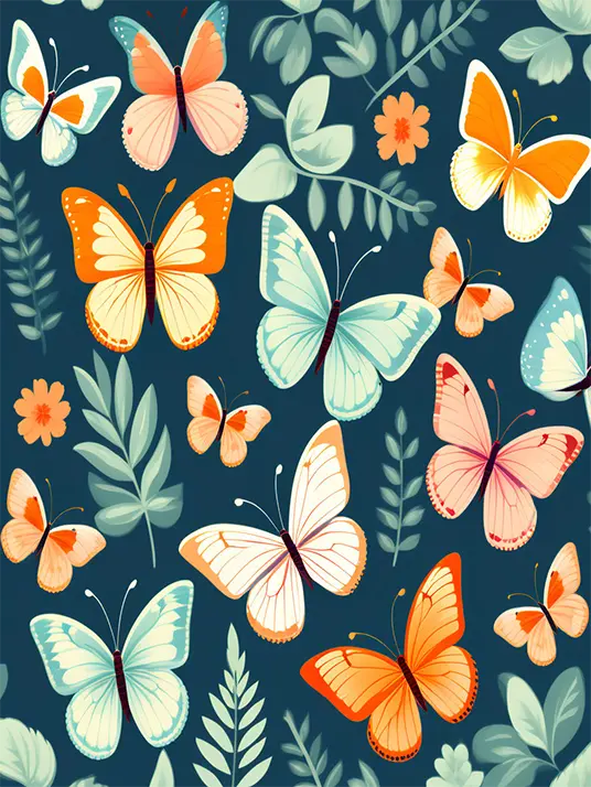 1 Butterflies painting