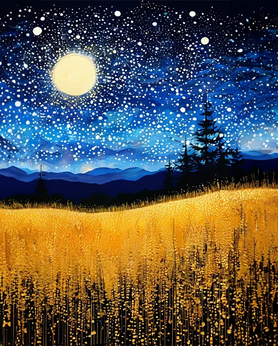 1 Stars dance across the night sky