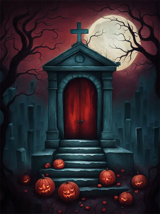 1 Scary grave at night