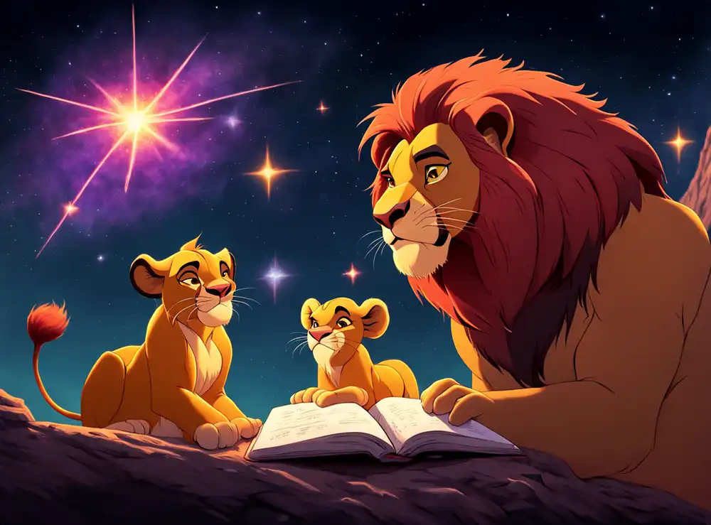 1 The lion king and cub