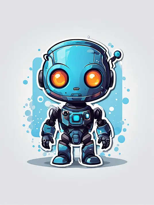 1 Blue robot