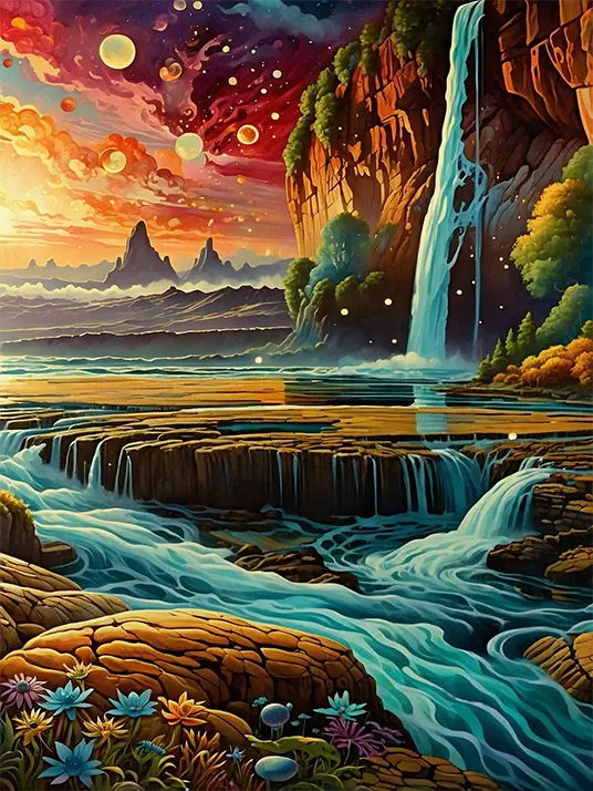 1 A dazzling fantasy landscape