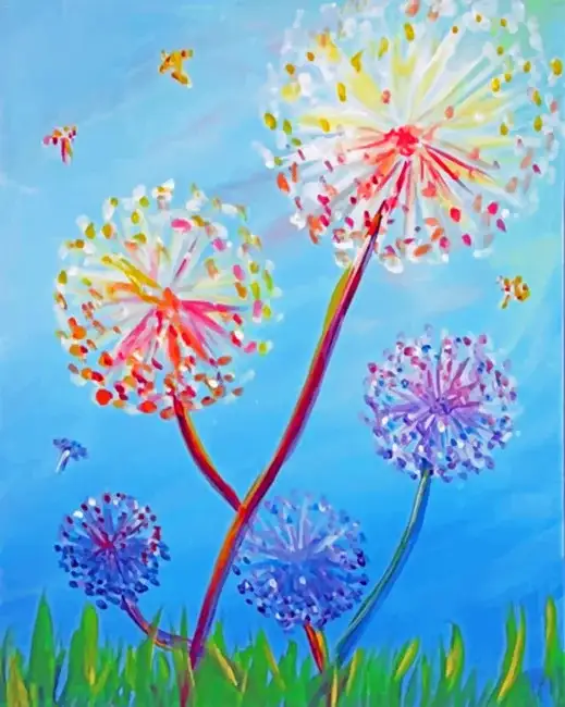 1 Colorful dandelions