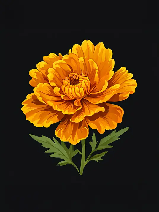 1 Marigold flower