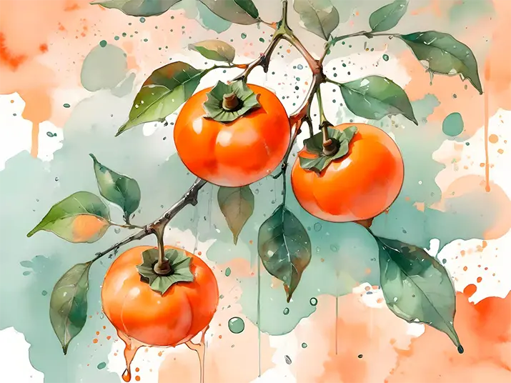 1 Persimmon painting