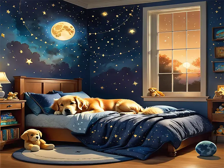 1 Soft moonlit room