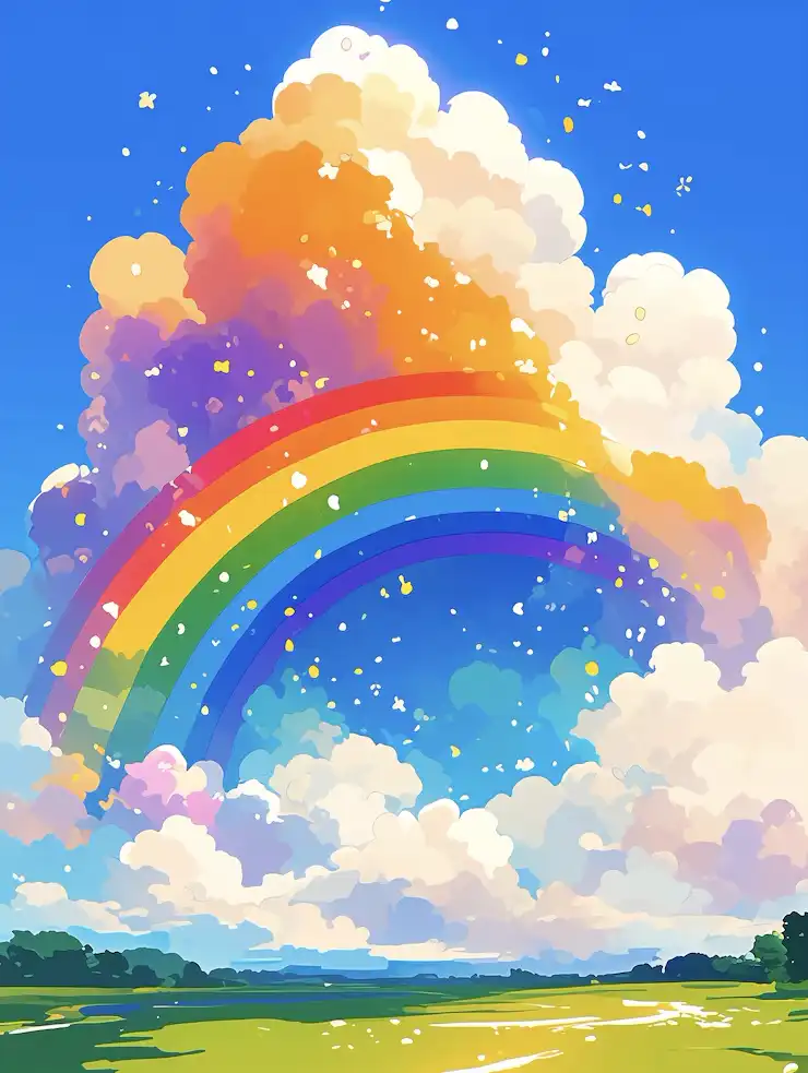 1 Painting of rainbow