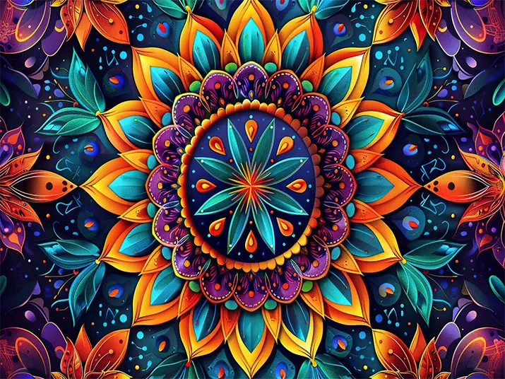 1 Colorful mandala