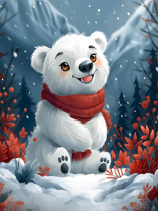 1 Cute christmas bear