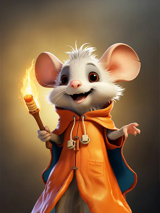 1 Abstract painting of possum