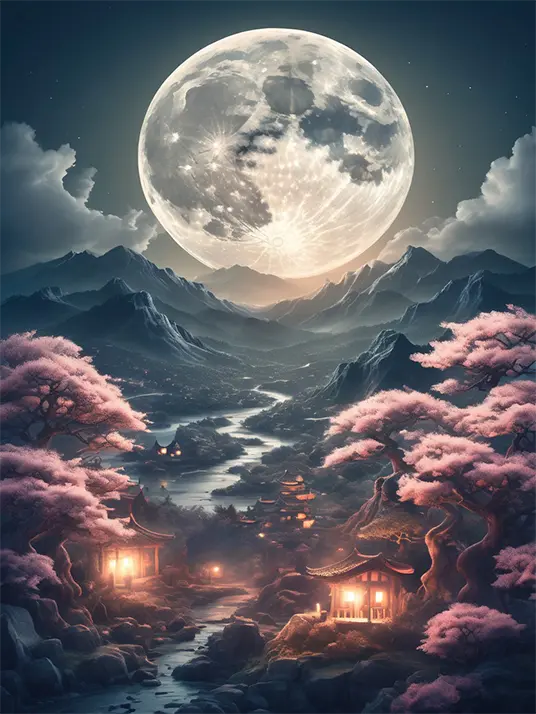 1 Moonlight over the mountains