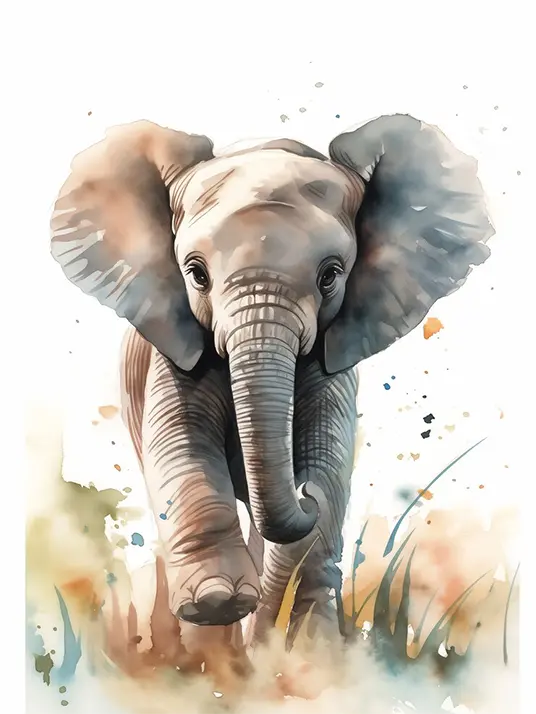 1 Cute elephant