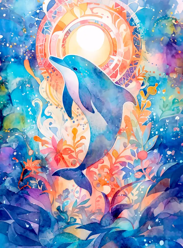 1 Whimsical dolphin