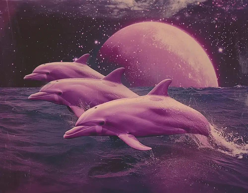 1 Purple dolphins