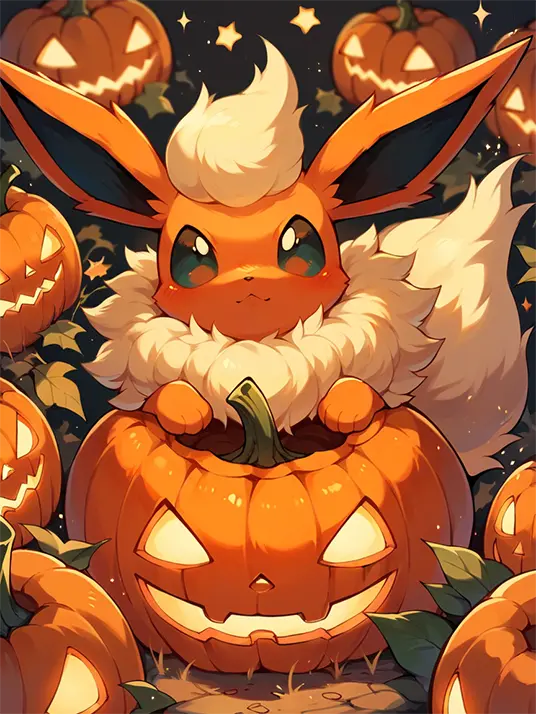 1 Eevee on halloween night