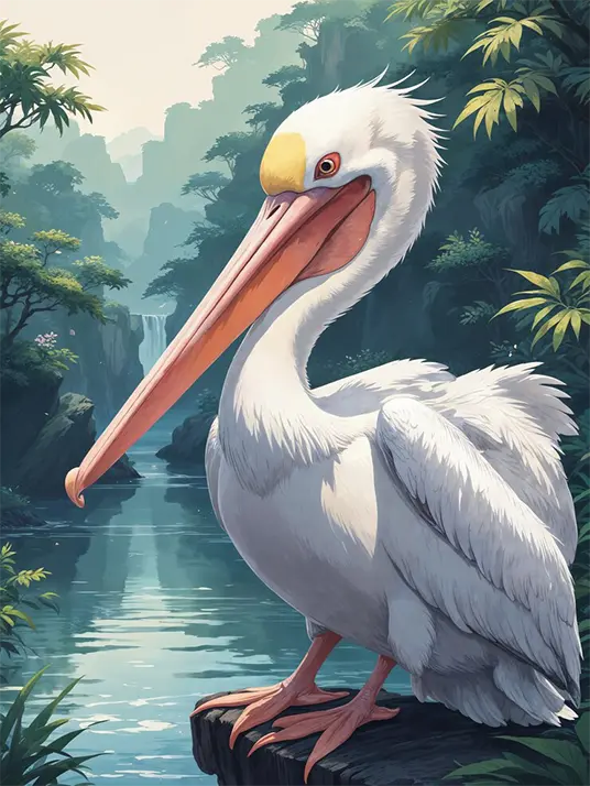 1 Pelican painting