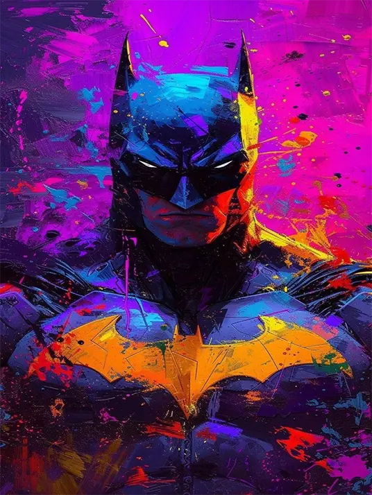 1 Batman portrait painting