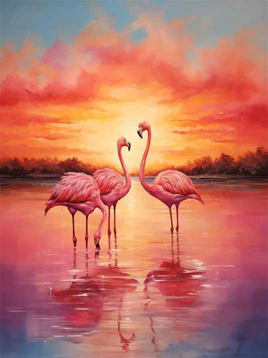 1 Pretty flamingo in pink