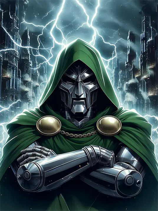 1 Painting of doctor doom