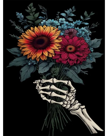 How can flower bouquet painting for teens make them cheerful?